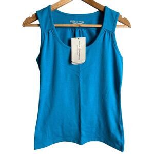 NWT Royal Robbins Women Small Essential Tank Top UPF Protection Blue